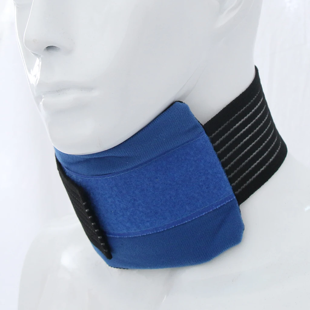 Reusable Gel Ice Pack, Hot Cold Pad with Strap for Migraine Relief, Headache, Elbow, Ankle, Knee Pain and Sports Injuries