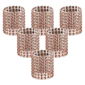 

50 Pack Napkin Rings, Gold Napkin Rings Buckles for Table Decorations, Wedding, Dinner,Party, DIY Decoration