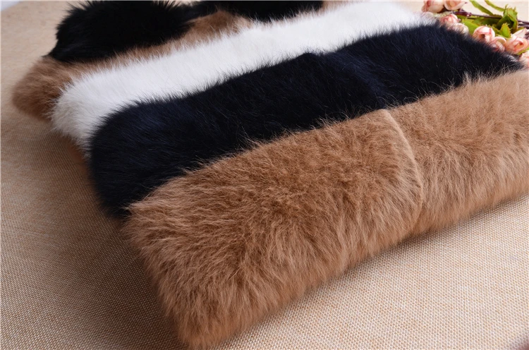British Winter Ladies'Suede Furry Turn-collar Mink cashmere Overcoat Long-sleeved Angolan Rabbit Fur Overcoats women coat slim