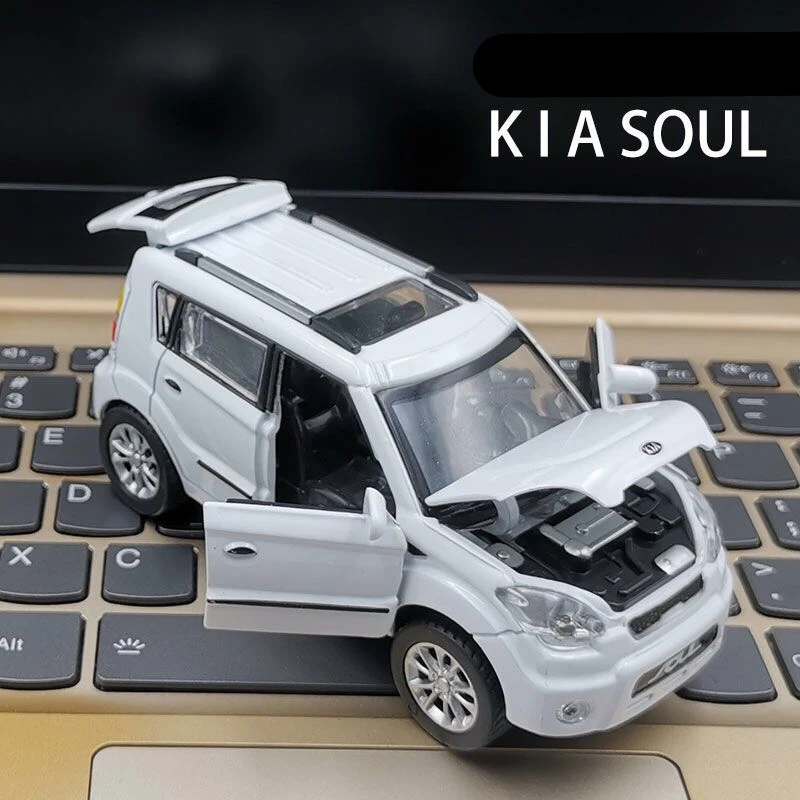 Модель автомобиля из сплава KIA SOUL металлическая Игрушечная модель имитация