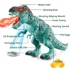 Electronic Dinosaur Toy Simulated Flame Spray Tyrannosaurus T-RexWalking Dinosaur Toy Water Spray Red Light & Realistic Sounds 3