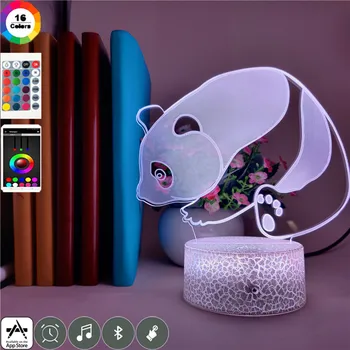 

Panda Led Novelty Light 7 Colors Battery Powered Cute Bedroom Decor Animal Acrylic Night Light Holiday Gifts Smart Phone Control