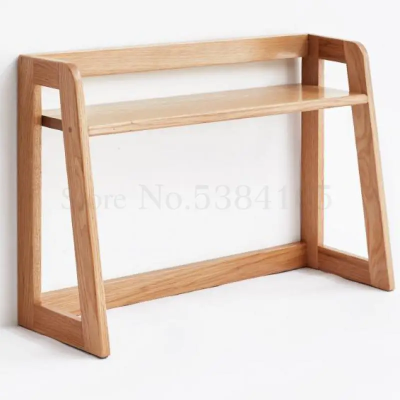 Modern Simple Bookshelves With All Solid Wood In Genji Wood Language Receive Oak Simple Desktop Shelf