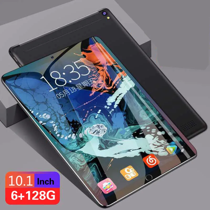 2021 Google certificación 10,1 pulgadas 128GB ROM 6GB de Ram Android 9,0 tabletas 4G LTE teléfono IPS Wifi Bluetooth GPS Tablet Pc