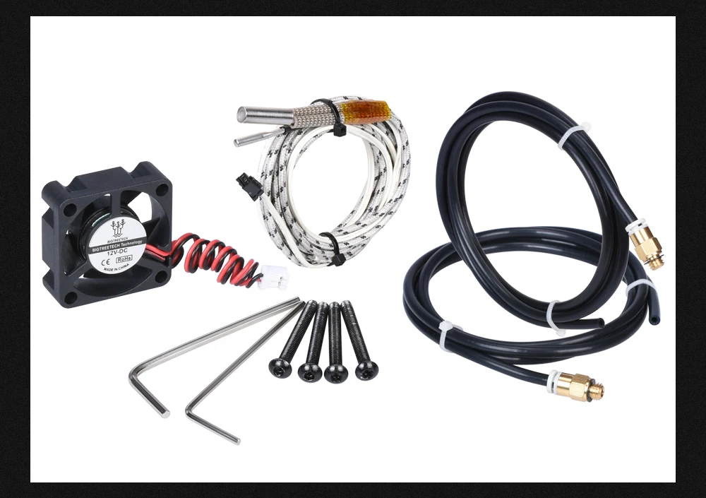BIGTREETECH смешанные цвета 2 в 1 из Hotend 1,75 мм 12 В/24 В для 3d принтера MK8 Titan Bowden подача на экструдер накаливания j-головка тефлон