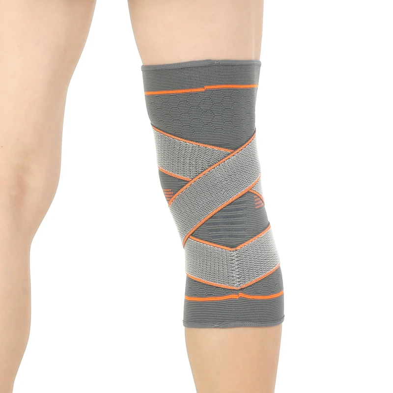 3D knitting compression bandage knee brace basketball hiking cycling knee support professional protective sports pads