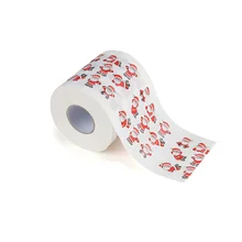 Ткань Рождество гостиная орнамент туалет ванна поставки домашние Декорации праздничные мультфильм кухня вечерние рулон печати бумаги