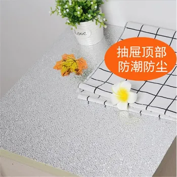 40x100cm Aluminum Foil Kitchen Oil proof Waterproof Stickers Kitchen Stove Cabinet Self Adhesive Wall Sticker DIY Wallpaper