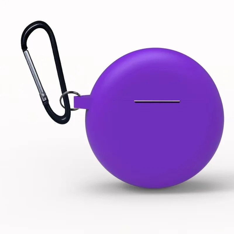 Фиолетовый Для huawei Freebuds 3 чехол защитный чехол Мягкий силиконовый чехол для наушников для huawei Bluetooth гарнитура рукав оболочка Сумка - Цвет: Фиолетовый