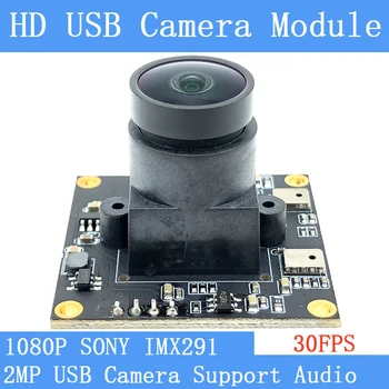 شراءانخفاض الإضاءة 2MP HD 1080P سوني IMX291 USB كاميرا ويب UVC 30FPS 150 درجة زاوية واسعة غير تشويه وحدة كاميرا بمنفذ USB مع ميكروفون