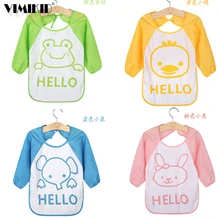 Детский нагрудник с мультяшным принтом, водонепроницаемый, с защитой от переодевания, трехмерный кармашек для риса, детская одежда для кормления, Детский рисунок