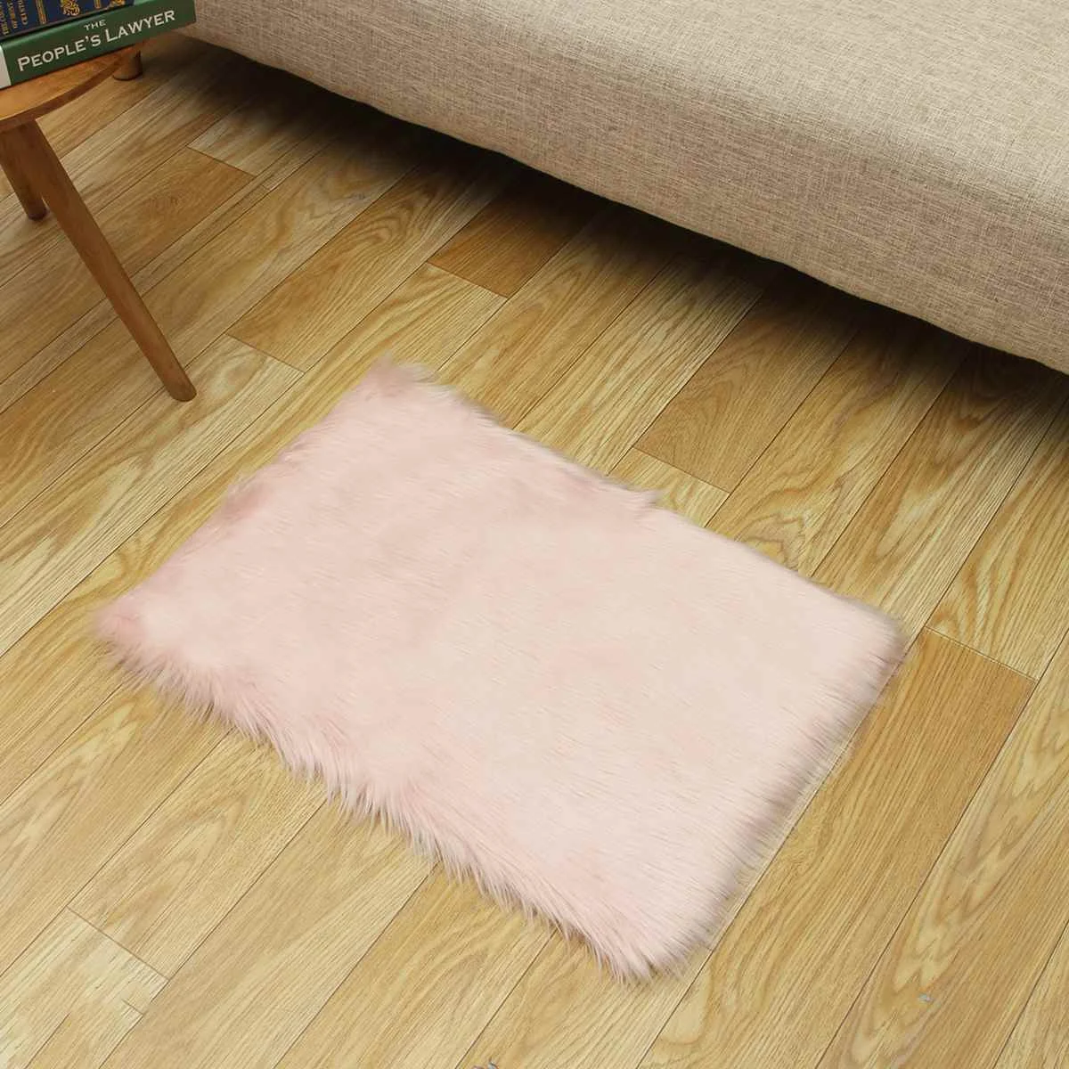 light pink Мягкий искусственный мех шерсть для гостиной диван ковер плюшевые ковры покрывало для спальни матрас Рождество двери окна круглые ковры Ковры - Цвет: light pink