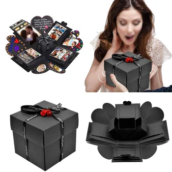 

New Surprise Explosion Box DIY Handmade Scrapbook Photo Album Wedding Gifts Box Valentine's Day Christmas Birthday Gift Boxes