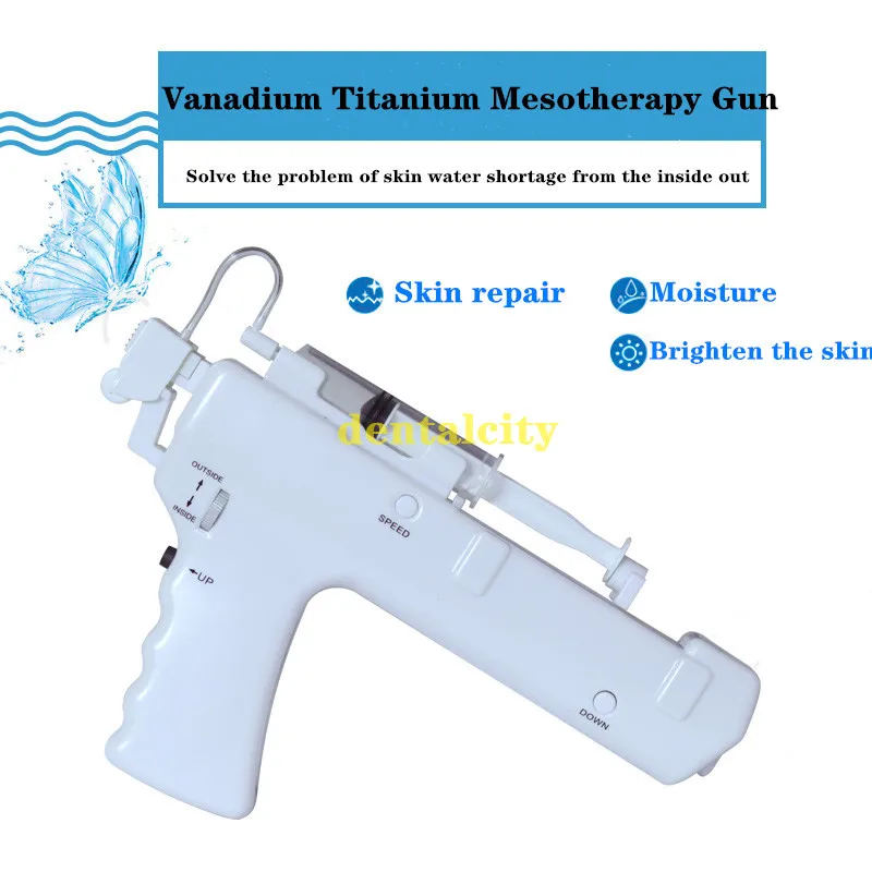 Ванадиевый титановый мезотерапевтический пистолет высокого давления для лифтинга лица PRP инъекции микрокристаллический мезогун