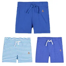 Летние детские трикотажные шорты в полоску в европейском и американском стиле для мальчиков и девочек