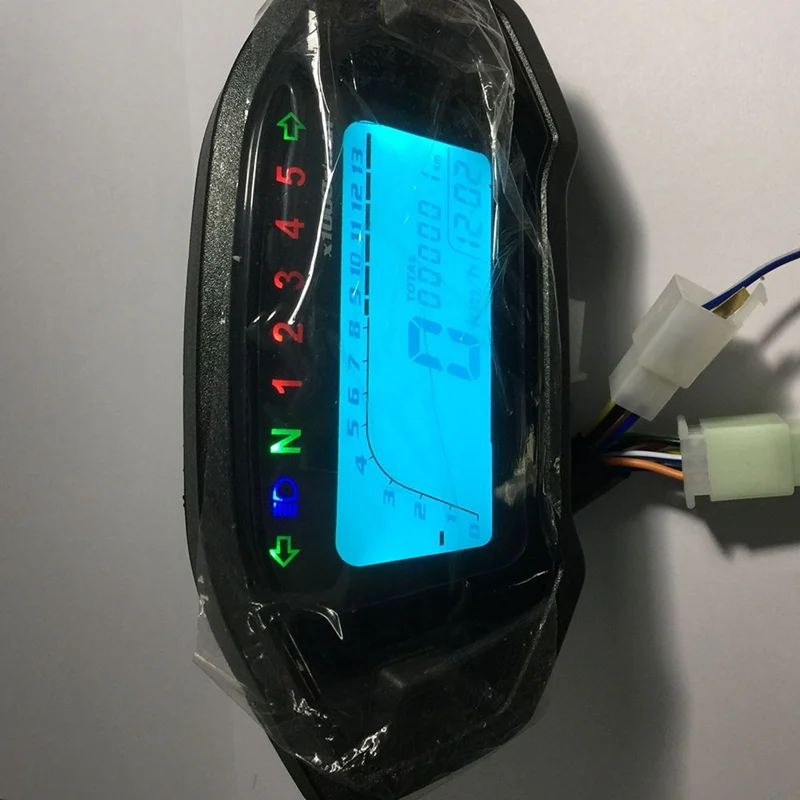 Жидкокристаллическая приборная панель 12V для мотоцикла изменение спидометр тахометр ЖК-дисплей 2-4 цилиндра измеритель скорости
