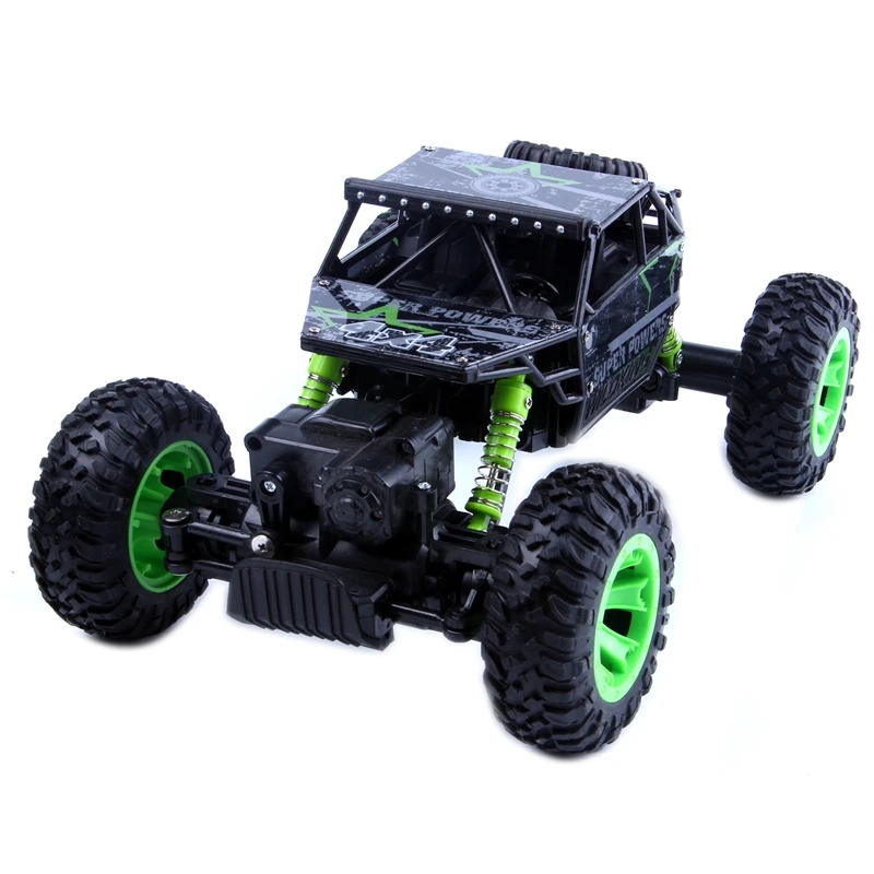 2,4 ГГц 1:18 масштаб 4x4 рок сканеры автомобиль RC Рок Гусеничный 4WD Внедорожный гоночный грузовик автомобиль игрушка, ЕС вилка зеленый