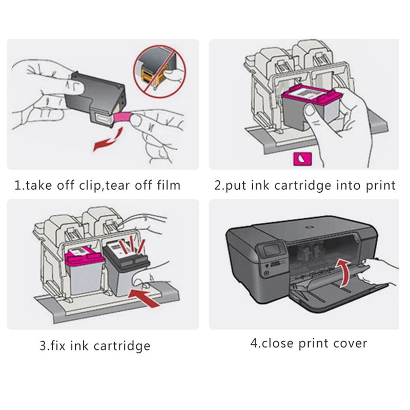 Bonala 301XL картридж для HP301 HP 301 чернильный струйных принтеров 2050 2050a 2054a 2510 2511 2512 2514500