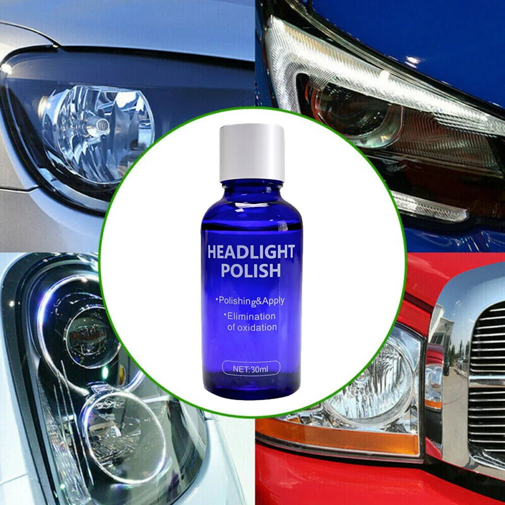 30ml Headlight Repair Liquid Headlight Polishing Auto Rearview Mirror Coating Anti-scratch and Maintenance Liquid Kit Car Care car wax