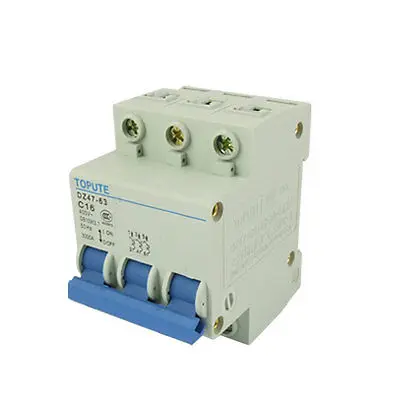 

AC 400V Three Pole Mini Circuit Breaker DZ47-63 C16