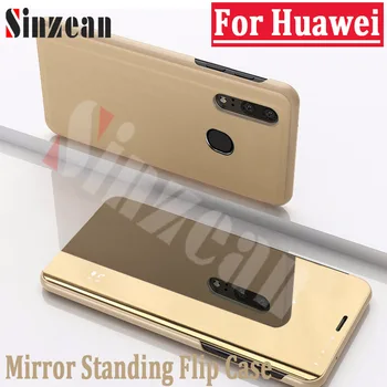 

50pcs For Huawei P Smart Z/Y9 Prime 2019/P30 Pro/P20 lite 2019/Mate 30 Pro/Mate 20 Pro Premium Mirror Standing Flip Case Cover