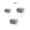 Clothes Storage Box Organizer Fabric Foldable Storage Box With Lid Underwear Socks Organizer Toys Sundries Closet Organizers 6