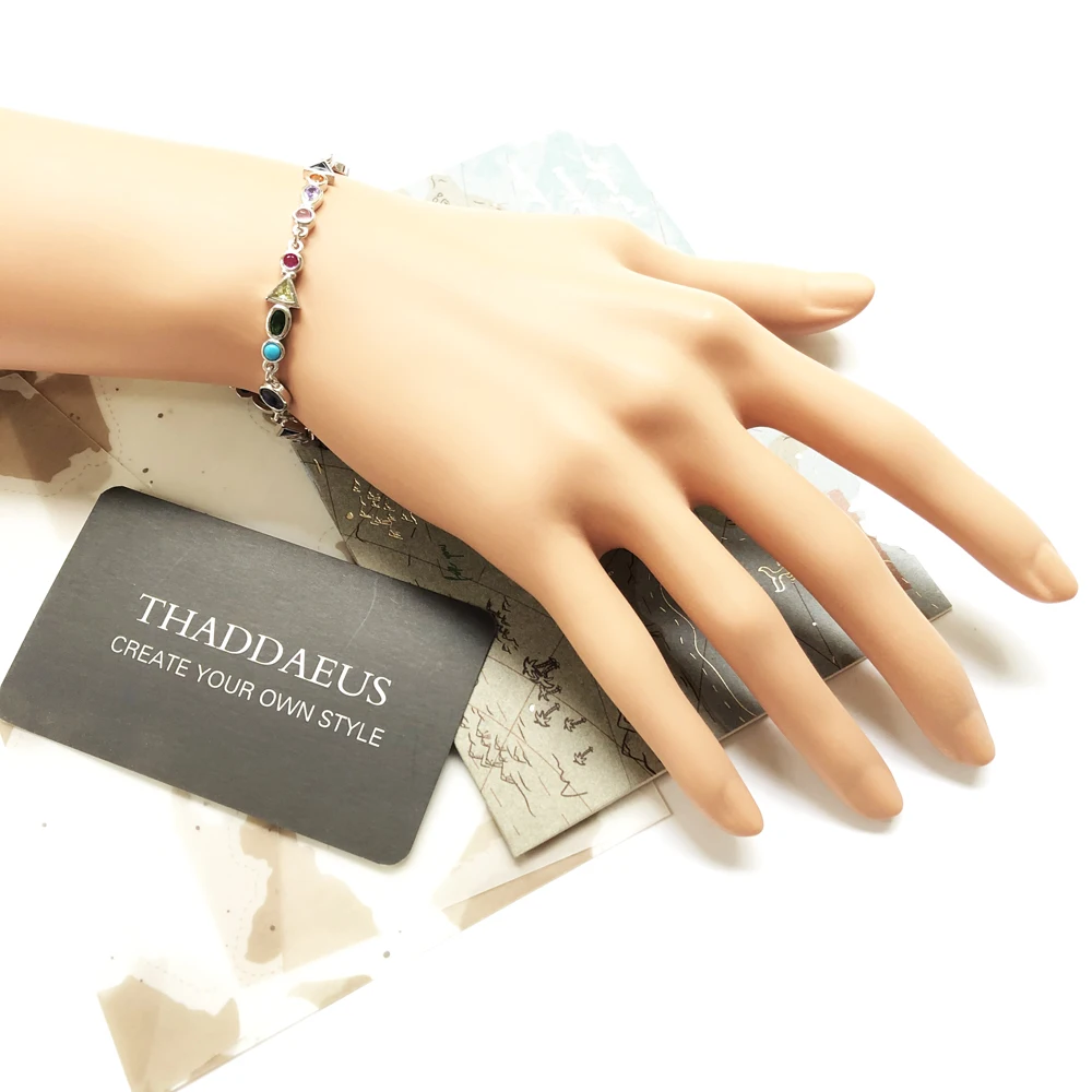 A Journey to Paradise Bracelets 2020 New Colourful Link Chain 925 Sterling Silver Fashion Jewelry Boho-inspired Gift For Women - Image 2