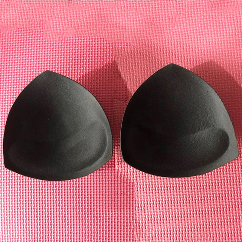 1 Pair Women Intimates Accessories Triangle Sponge Swimsuit Breast Push Up Padding Bra Foam Insert Cotton Chest Enhancers Bra Pads Inserts Bra Insert Pads