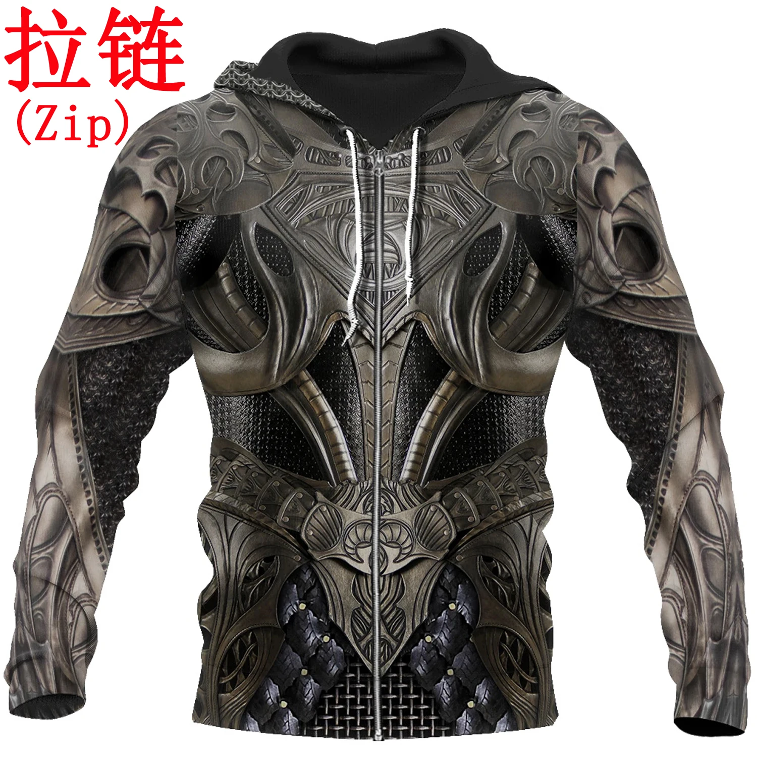 3D Printed Knight Medieval Armor Men hoodies Knights Templar Harajuku Fashion hooded Sweatshirt Unisex Casual jacket Hoodie QS22