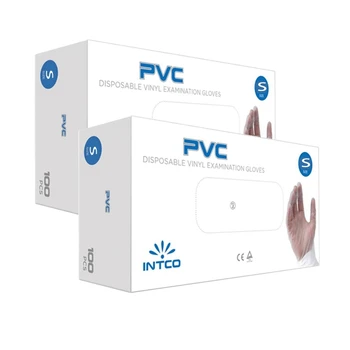 

EASY-200 Pcs Disposable Nitrile Glove Powder Free Examination Gloves Thickened Protective Gloves for Home Food Laboratory Use