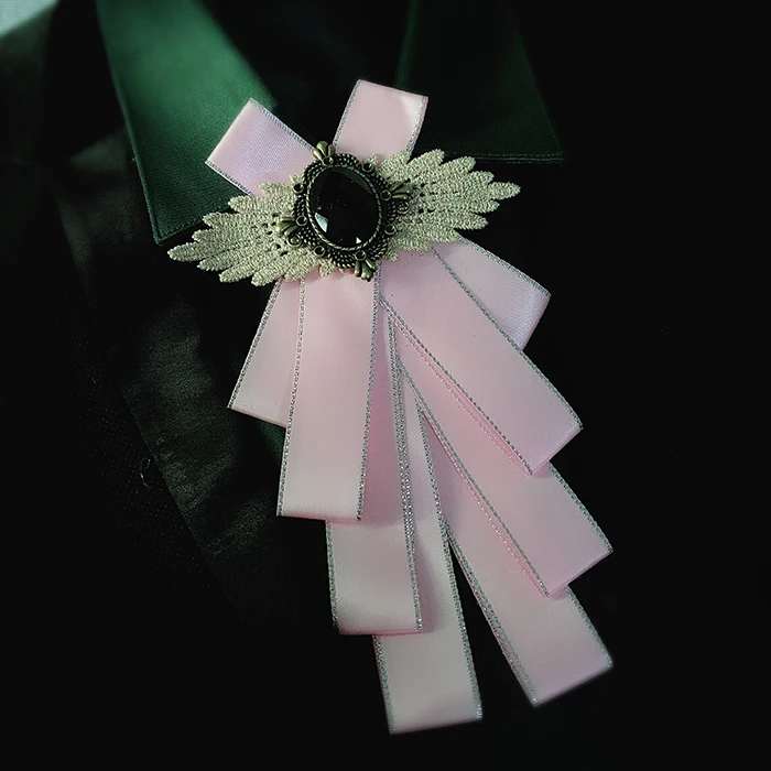 Handmade Bow Tie Британский женский мужской воротник рубашка украшение бархатная одежда галстук-платок галстук для свадебной вечеринки сплав Стразы галстук-бабочка - Цвет: Handmade Bow Tie