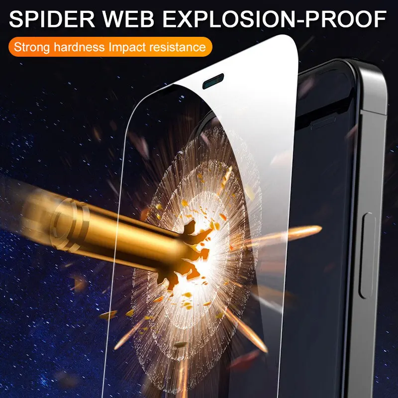 3Pcs Full Cover Tempered Protective Glass For iPhone 11 12 Pro Max Mini X XR XS MAX Screen Protector On iPhone 7 8 Plus SE 2020