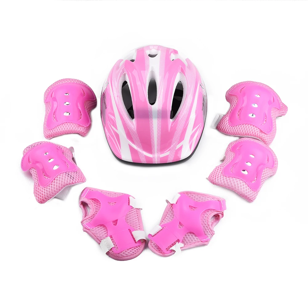 Kit de protection pour casque de vélo, genouillère et coudière pour enfant  de 5 à 15