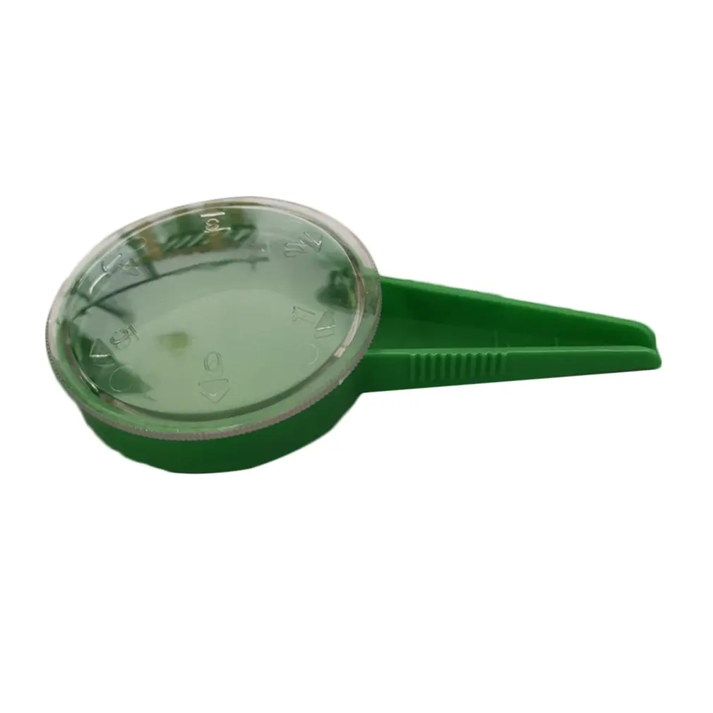 light green Seed Spreader Seed Planter Green Dispenser Tool with Hand Held 5 Dial Seed Seeder for Garden Flower Vegetable - Цвет: light green