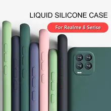 Para realme 8 caso para realme 8 pro 7 5g capa coque capa funda original silicone líquido macio tpu telefone pára-choques para realme 8 pro