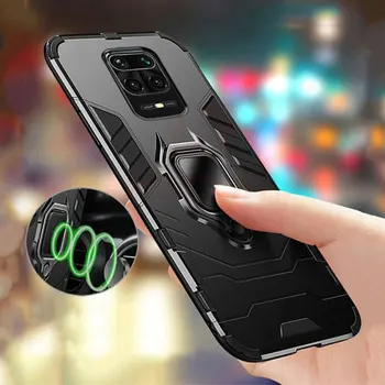 

For Xiaomi Redmi Note 9s Case Ring Holder Armor Bumper Back Cover For Redmi Note 9 Pro Phone Case Finger Ring Shockproof