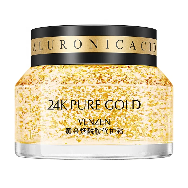 Крем VENzen 24K Gold Niacinamide для восстановления лица Осветляющий увлажняющий контроль