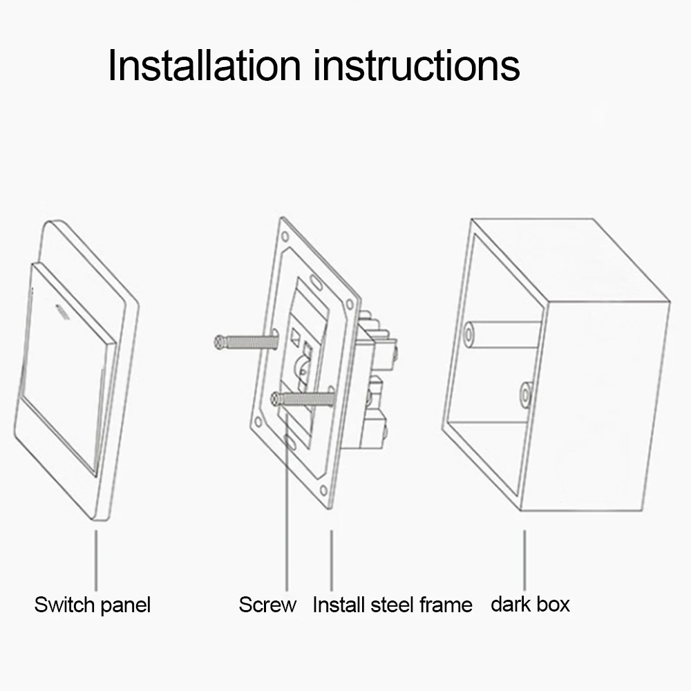 External Mounting Switch Box 86mm*86mm*33mm for 86 Type Double Switches or Sockets Apply For Any Position of Wall Surface