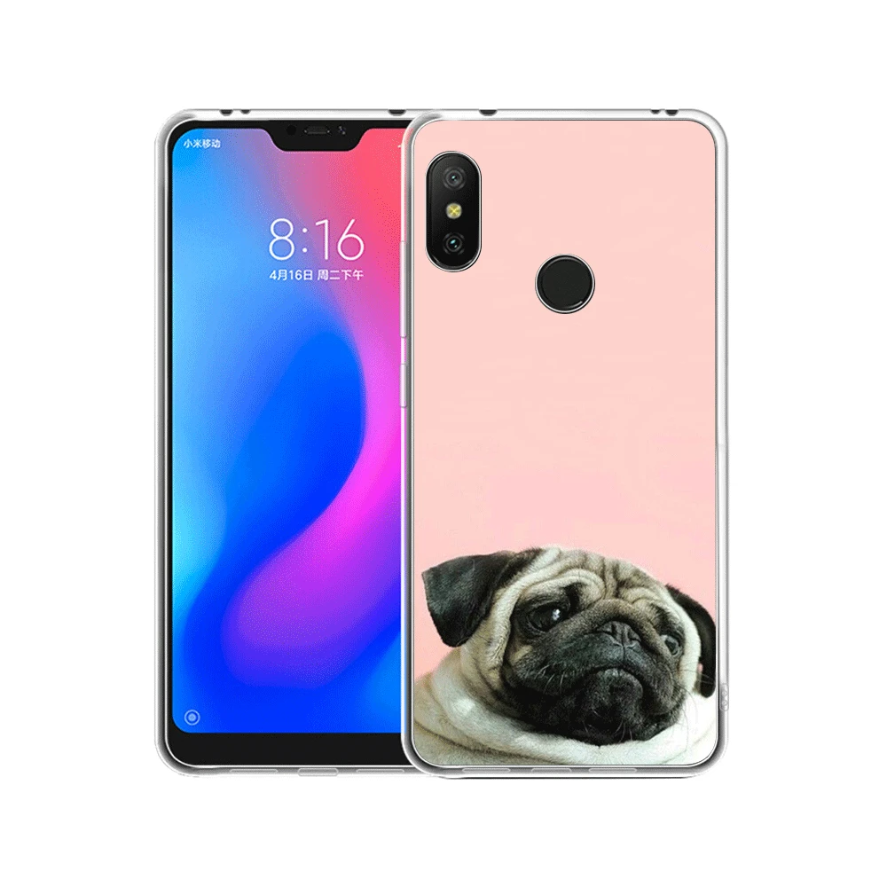 Мобильный чехол для телефона Xiaomi Redmi K20 Pro GO 7 S2 4A 4X5 5A Plus 6 6A 7A 8A чехол с милым животным Мопсом - Цвет: 3