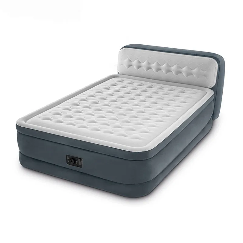 US $114.00 64448 15223686CM Double Person Double Storey Mattress With Backrest hickening Inflatable Mat Air Mattress