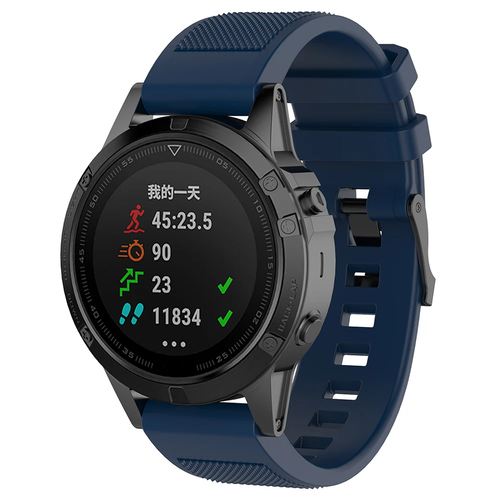 Силиконовый умный ремешок для часов Garmin Fenix 5X 5 5S Plus 3 3HR Forerunner935 Quatix5 Sapphire Approach