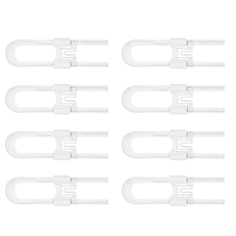 

Sliding Cabinet Lock (8-Pack) | Multi-Purpose Baby And Child Protection Locks No Tools Or Drills