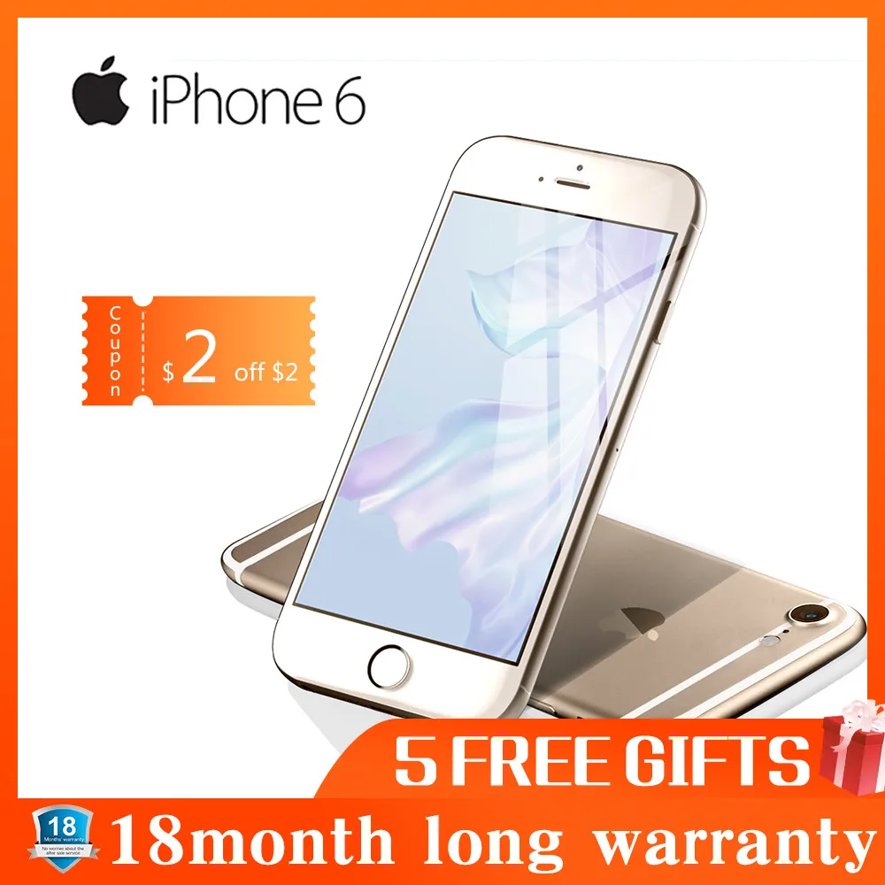 

used Phone Apple IPhone 6 Dual Core IOS Smartphone 4.7 Inch IPS RAM 4G LTE Mobile Phone iPhone 6 ROM 16G 32G 64G 128G