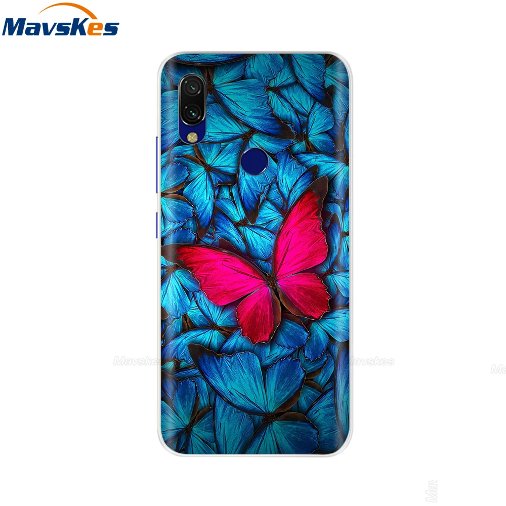 42 Мягкий чехол из ТПУ для Xiaomi Redmi Note 7 6 Pro 5 Pro, прозрачный чехол с милыми цветами и животными, чехол для Redmi Note 7 Pro - Цвет: 42
