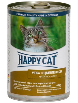 

HAPPY CAT HAPPY CAT for adult cats with duck and chicken in jelly 400g