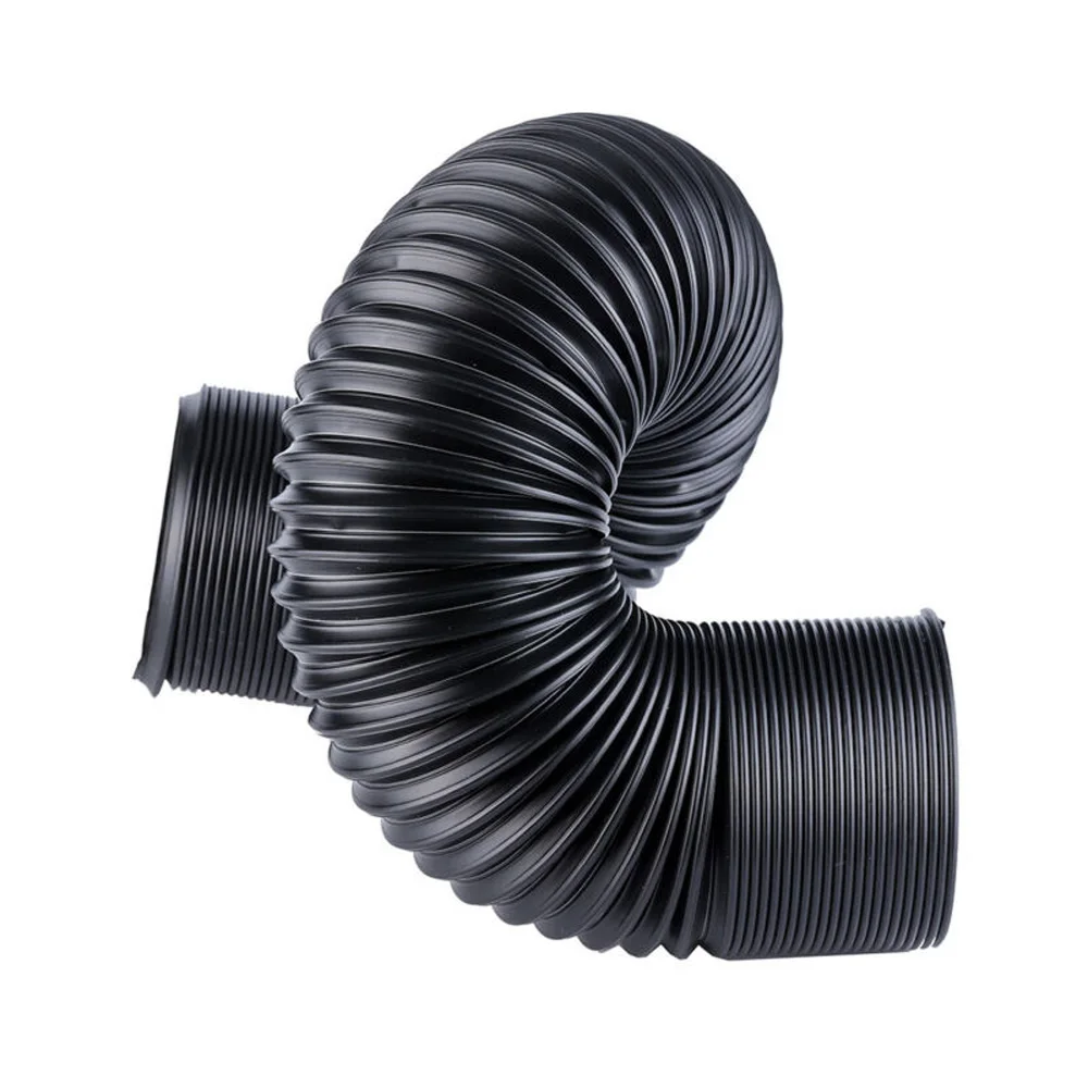 

Pipe Hose Universal Adjustable Replacement Black PVC Alloy funnel ends Set