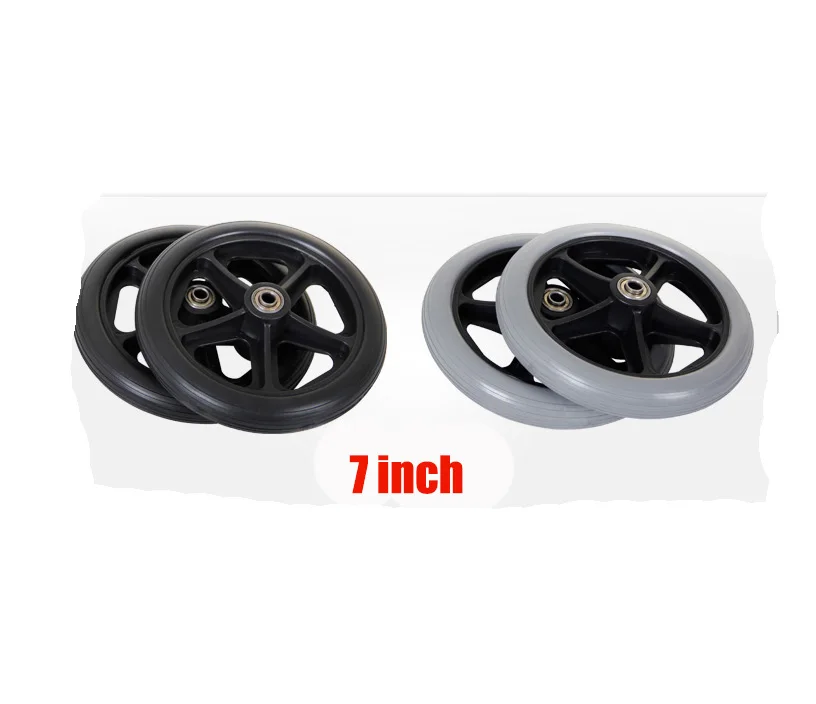 6/7/8 Inch Wheelchair Front Wheel Accessories 6 "7" 8 "solid Universal Explosion-proof Wheel for Wheelchair