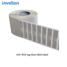 RFID UHF Alien 9654 lable Gen2 860 МГц~ 960 МГц низкая стоимость пассивные UHF бумажные этикетки с RFID наклейкой Tag Alien H3 inaly
