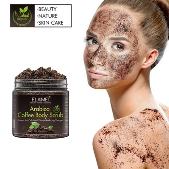 

Deep Clean Detoxifying Moisture Skin Care Body Scrub Anti Cellulite Exfoliating Dead Sea Salt Facial Whiten Cream Arabica Coffee