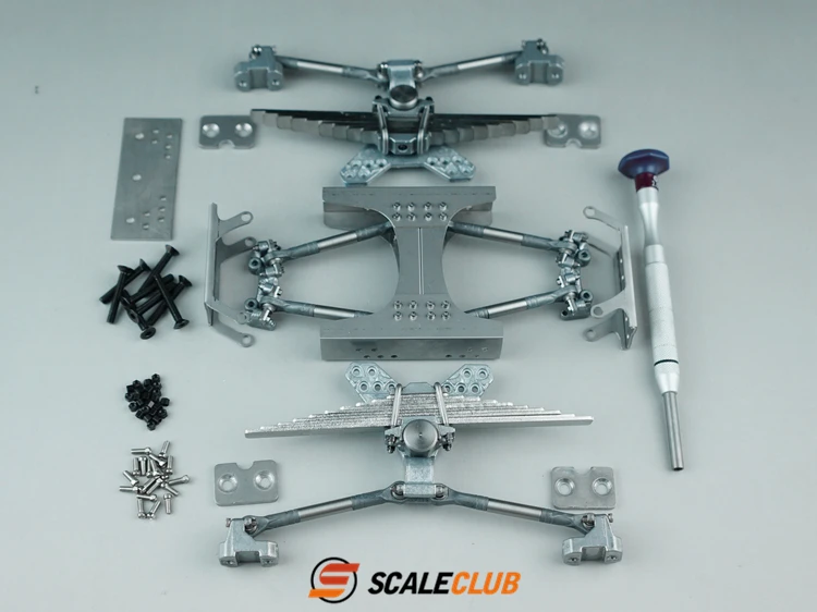 Scaleclub Tamiya 1/14 трактор грязевая головка имитация металла Двухосная задняя подвеска Chiaki подвеска